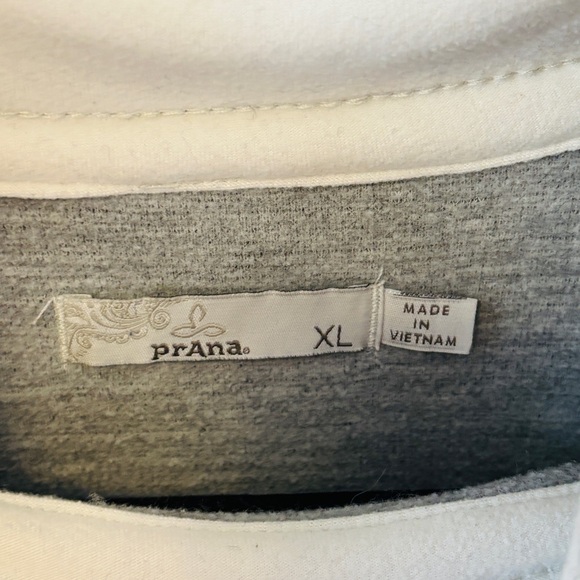 Prana Lockwood Sweater Grey Wool Blend SZ XL - Picture 7 of 10